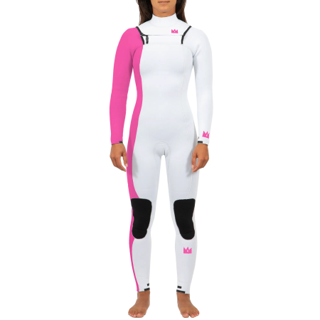 QUEEN ROCK YAMAMOTO GALZ WETSUIT - WHITE & HOTPINK