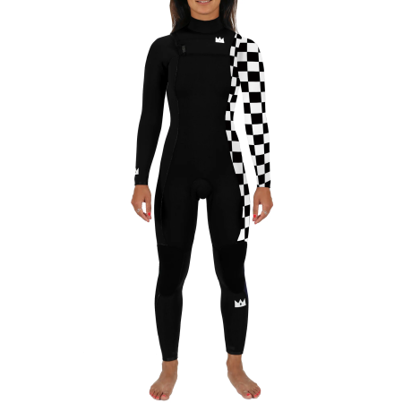QUEEN ROCK CHECKERS YAMAMOTO GALZ WETSUIT - BLACK & WHITE