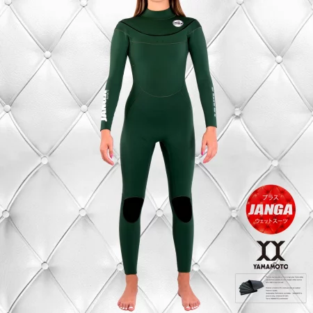 Neopreno Janga Gama Plus  U-ZIP verde oscuro