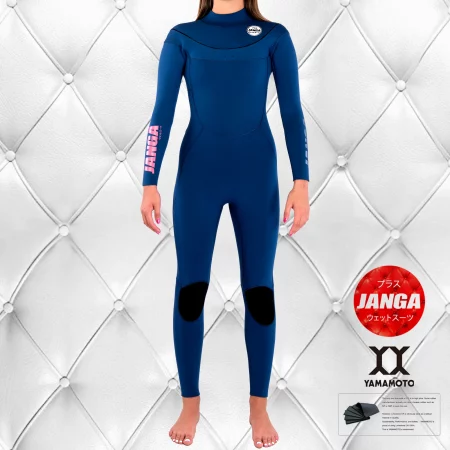 Neopreno Janga Gama Plus U-ZIP azul oscuro Mujer