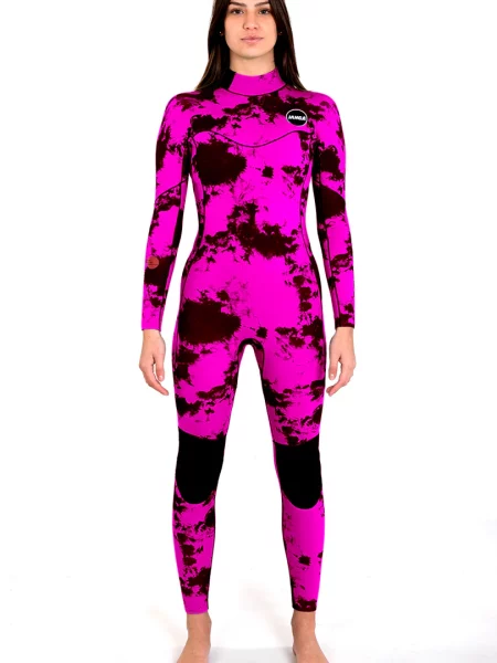 Neopreno Janga wetsuits modelo All stars largo color rosa vista frontal