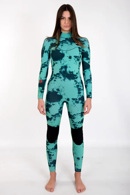 Neopreno Janga wetsuits modelo All stars largo color azul Tye dye vista frontal